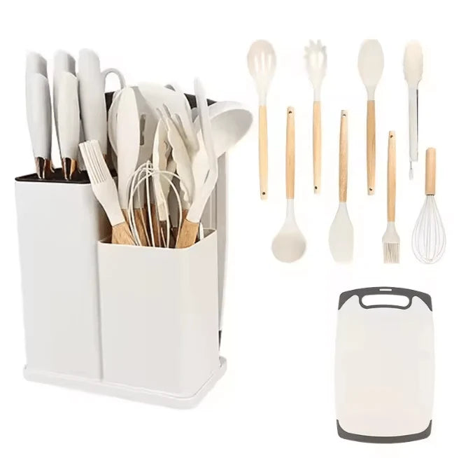 Knife &  Utensil Set with Stand